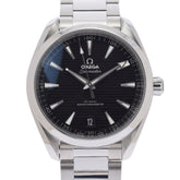 関税負担なし スイス製 シーマスター コーアクシャルアクアテア 220.10.41.21.01.001 メンズ SS 腕時計 自動巻き 黒文字盤 Aランク 正規新品未開封 銀蔵