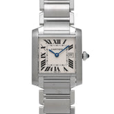 フランス製 高級 タンク フランセーズ MM W51011Q3 アイボリー ボーイズ 腕時計 クォーツ 正規新品未開封 銀蔵