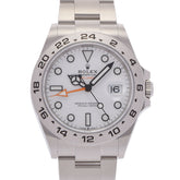 【送料無料】関税負担なし スイス製 高級 エクスプローラ2 2023年3月 226570 メンズ SS 腕時計 自動巻き 白文字盤 未使用 銀蔵