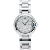 フランス製 高級 送料無料 代金引換 28mm 11Pダイヤ WE902073 シルバー/ダイヤモンド レディース 腕時計 クォーツ 送料無料 代金引換 銀蔵