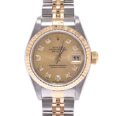 関税負担なし スイス製 高級 · 10Pダイヤ 79173G レディース YG/SS 腕時計 自動巻き シャンパン文字盤 Aランク 送料無料 代金引換 銀蔵