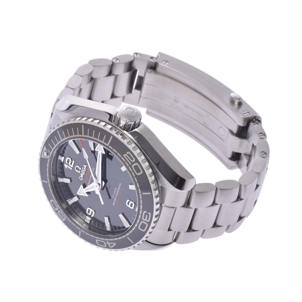 関税負担なし スイス製 シーマスター プラネットオーシャン 裏スケ 215.30.44.21.01.001 メンズ SS 腕時計 自動巻き 黒文字盤 Aランク 正規新品未開封 銀蔵