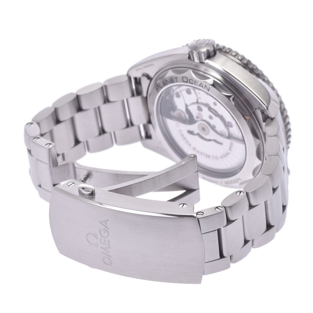 関税負担なし スイス製 シーマスター プラネットオーシャン 裏スケ 215.30.44.21.01.001 メンズ SS 腕時計 自動巻き 黒文字盤 Aランク 正規新品未開封 銀蔵