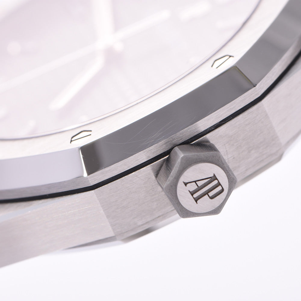 関税負担なし スイス製 高級 · 裏スケ 15500ST.OO.1220.ST.02 メンズ SS 腕時計 自動巻き グレー文字盤 新同 正規新品未開封 銀蔵