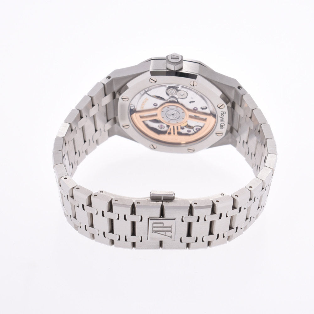 関税負担なし スイス製 高級 · 裏スケ 15500ST.OO.1220.ST.02 メンズ SS 腕時計 自動巻き グレー文字盤 新同 正規新品未開封 銀蔵