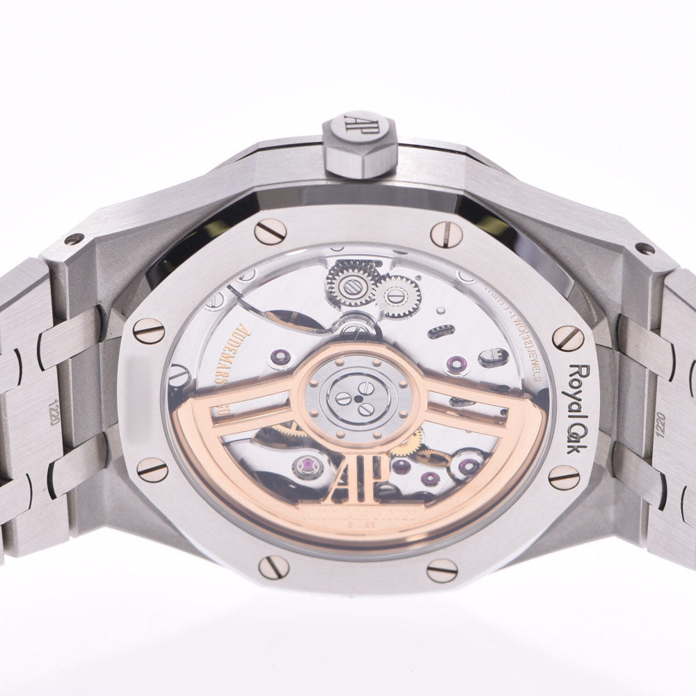 関税負担なし スイス製 高級 · 裏スケ 15500ST.OO.1220.ST.02 メンズ SS 腕時計 自動巻き グレー文字盤 新同 正規新品未開封 銀蔵