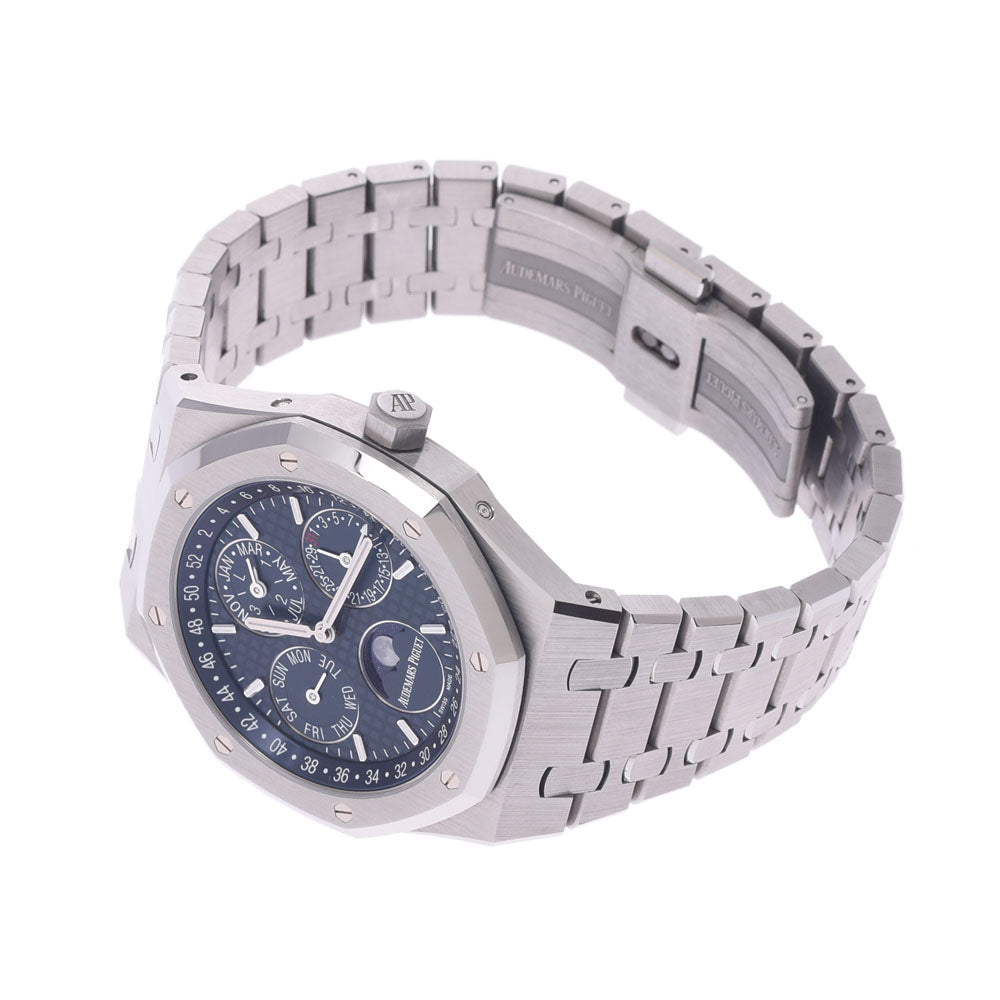 関税負担なし スイス製 高級 · パーペチュアル 裏スケ 26574ST.OO.1220ST.02 メンズ SS 腕時計 自動巻き ブルー文字盤 Aランク 正規新品未開封 銀蔵