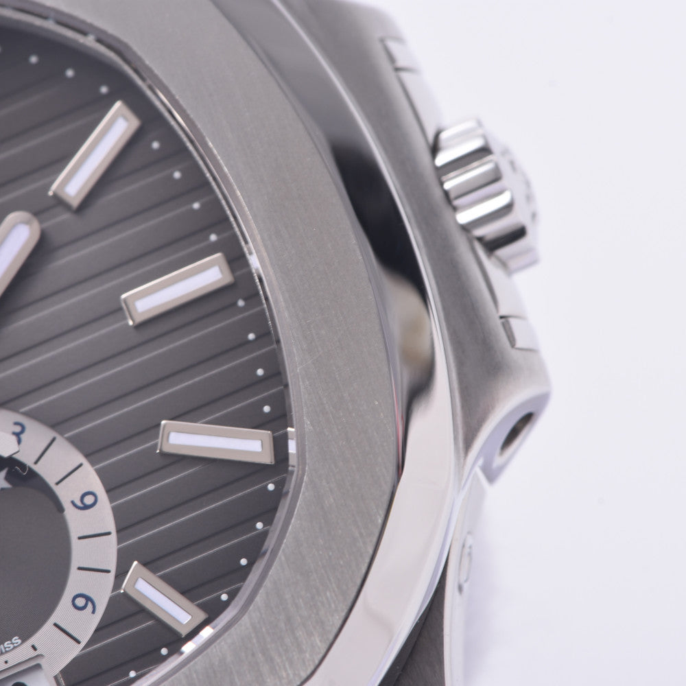 【送料無料】関税負担なし スイス製 高級 · 新品ベルト 5726A-001 メンズ SS/革 腕時計 自動巻き 黒文字盤 Aランク 正規新品未開封 銀蔵