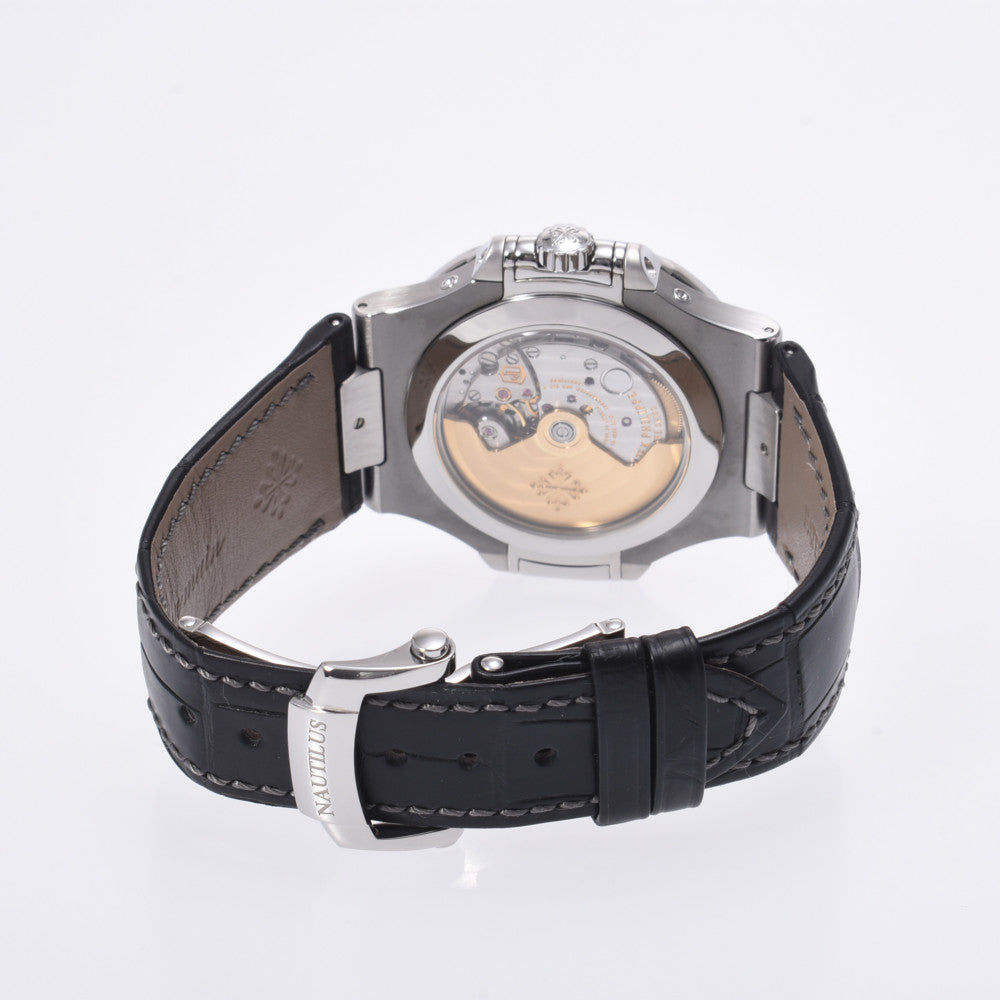 【送料無料】関税負担なし スイス製 高級 · 新品ベルト 5726A-001 メンズ SS/革 腕時計 自動巻き 黒文字盤 Aランク 正規新品未開封 銀蔵