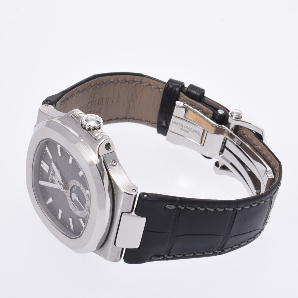 【送料無料】関税負担なし スイス製 高級 · 新品ベルト 5726A-001 メンズ SS/革 腕時計 自動巻き 黒文字盤 Aランク 正規新品未開封 銀蔵