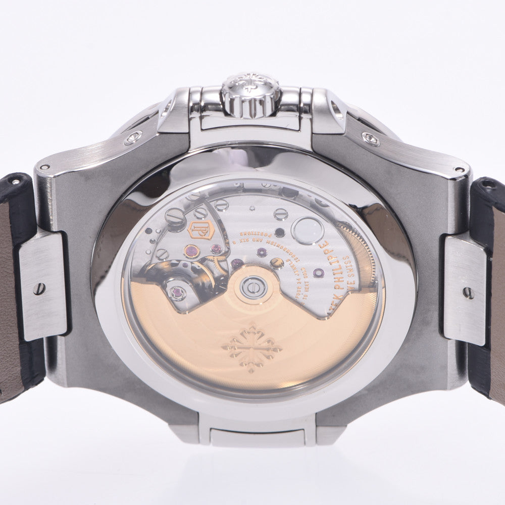 【送料無料】関税負担なし スイス製 高級 · 新品ベルト 5726A-001 メンズ SS/革 腕時計 自動巻き 黒文字盤 Aランク 正規新品未開封 銀蔵