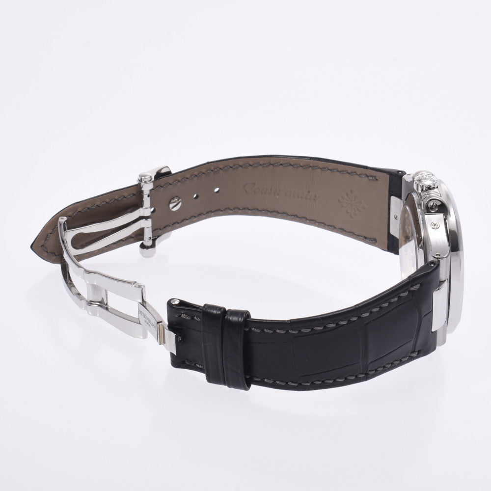 【送料無料】関税負担なし スイス製 高級 · 新品ベルト 5726A-001 メンズ SS/革 腕時計 自動巻き 黒文字盤 Aランク 正規新品未開封 銀蔵