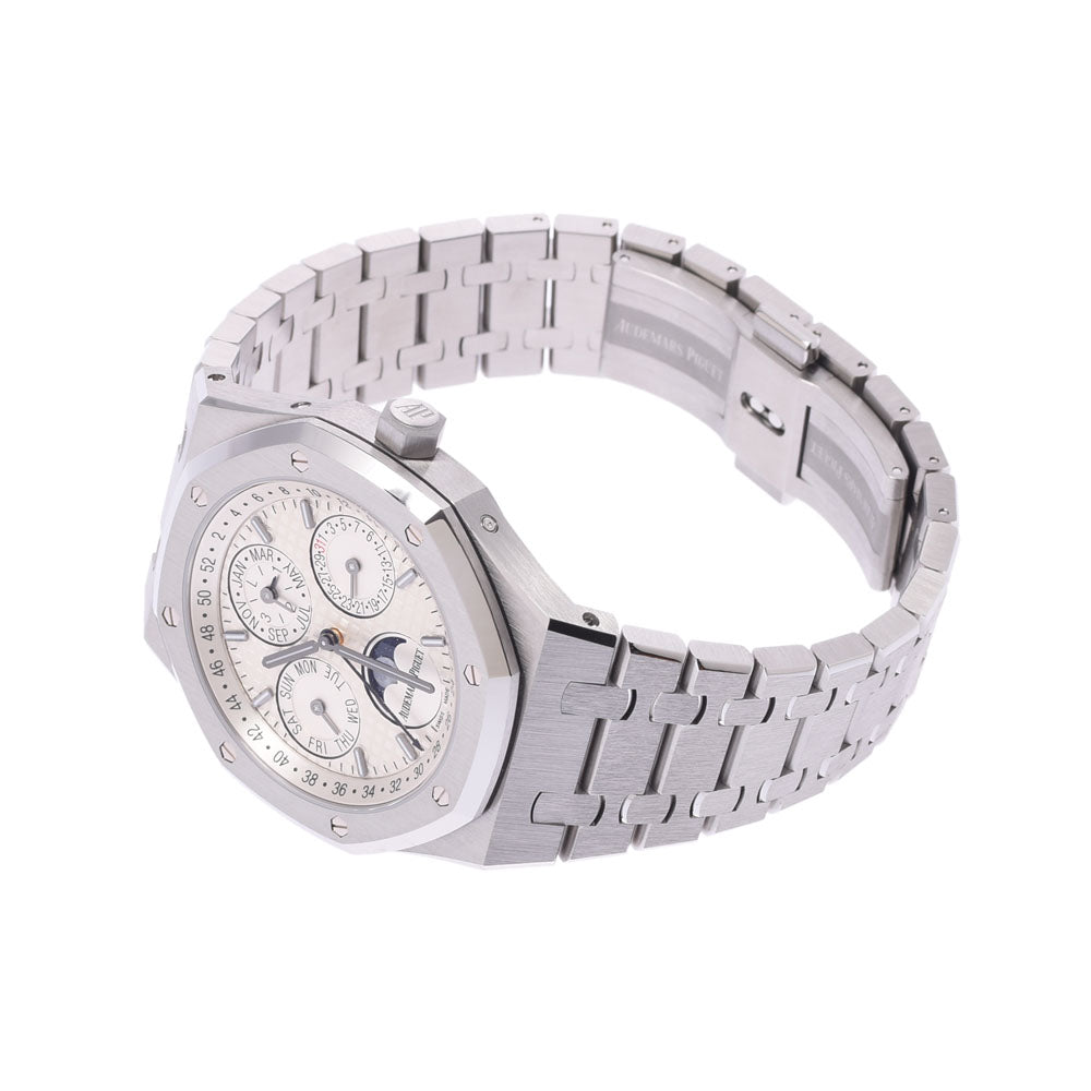 関税負担なし スイス製 高級 · パーペチュアル 裏スケ 26574ST.00.1220ST.01 メンズ SS 腕時計 自動巻き シルバー文字盤 Aランク 正規新品未開封 銀蔵