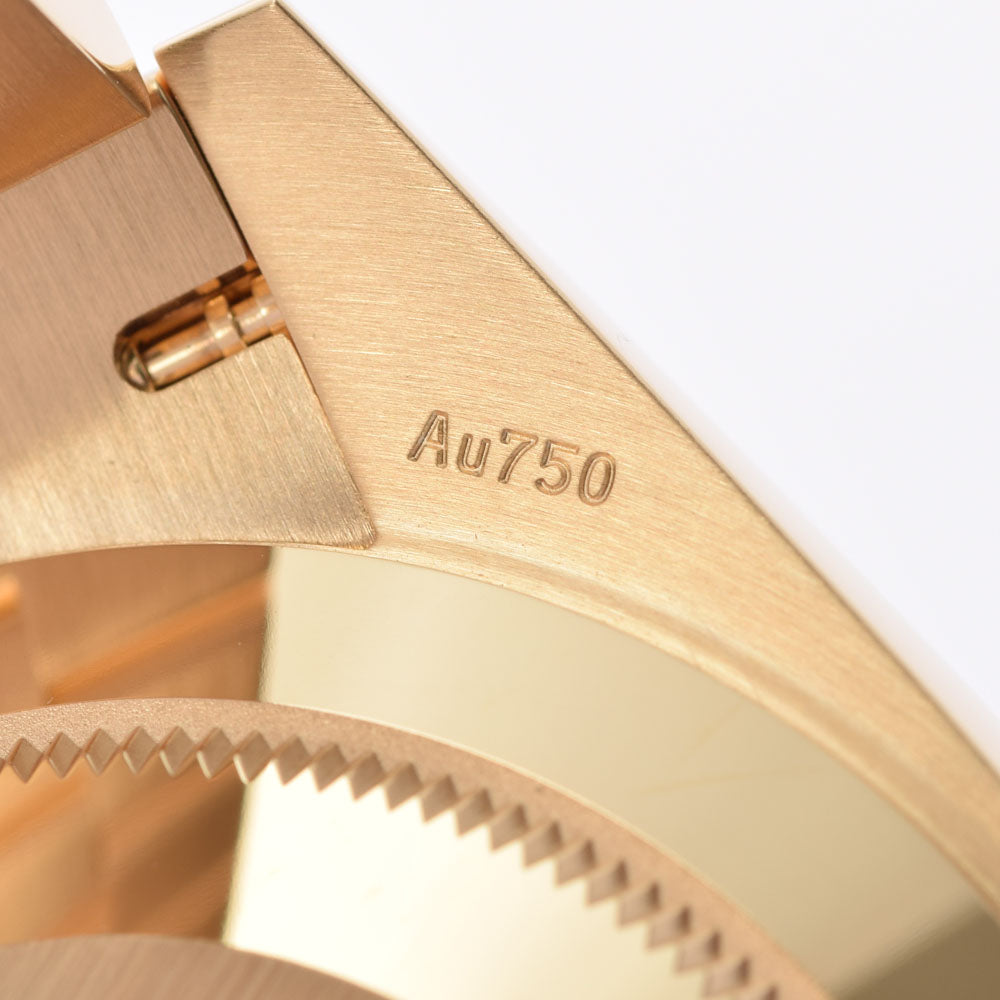 【送料無料】関税負担なし スイス製 高級 デイデイト40 228238 メンズ YG 腕時計 自動巻き ブラック文字盤 未使用 銀蔵