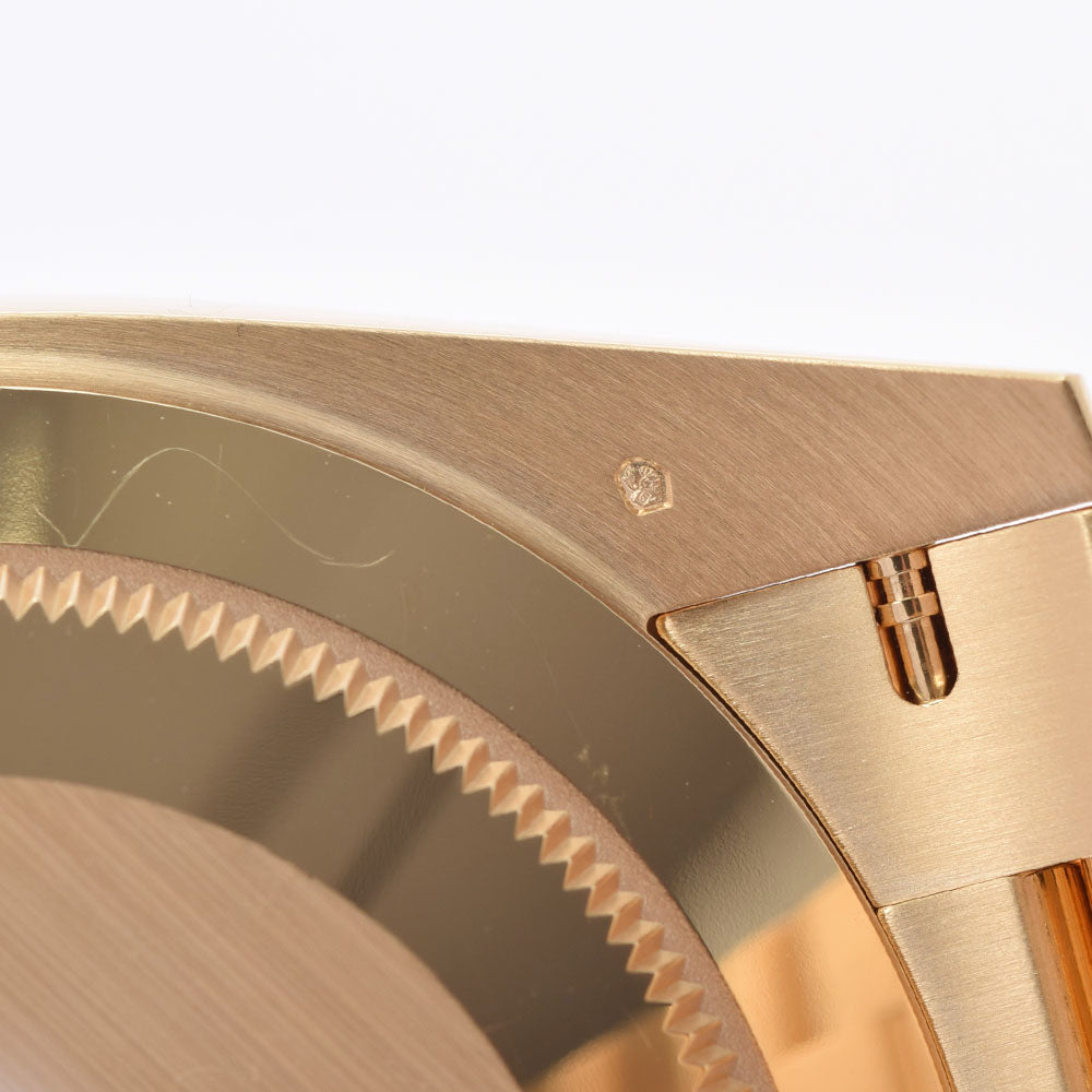 【送料無料】関税負担なし スイス製 高級 デイデイト40 228238 メンズ YG 腕時計 自動巻き ブラック文字盤 未使用 銀蔵