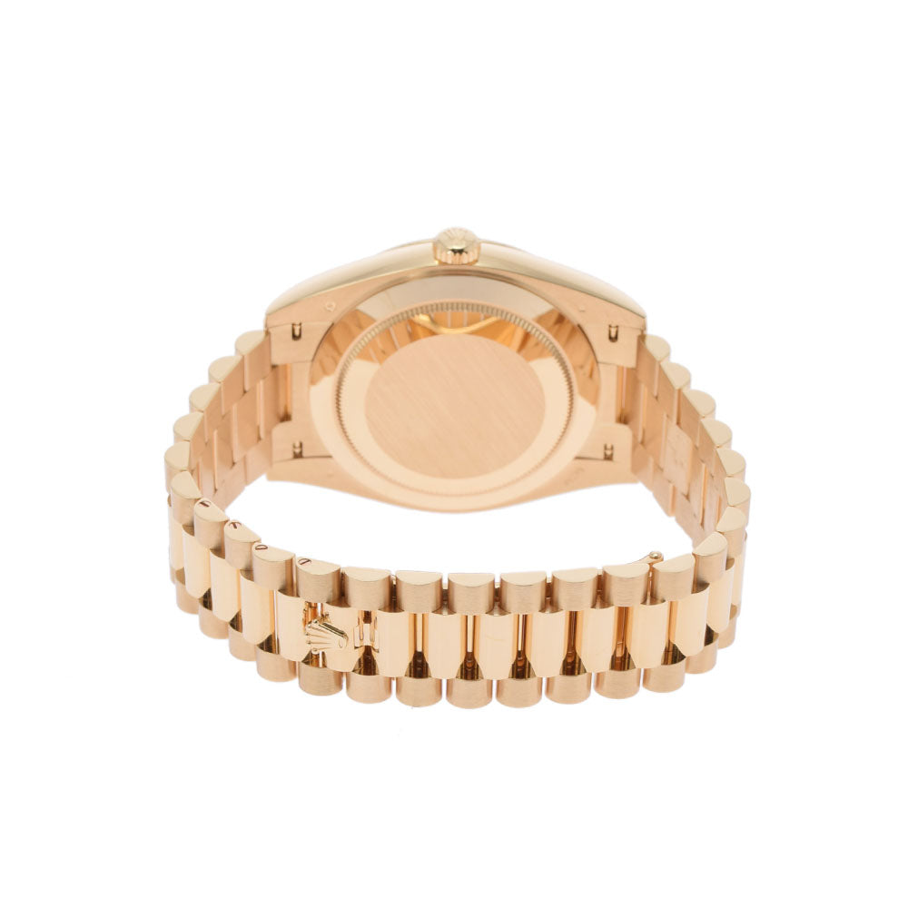 【送料無料】関税負担なし スイス製 高級 デイデイト40 228238 メンズ YG 腕時計 自動巻き ブラック文字盤 未使用 銀蔵