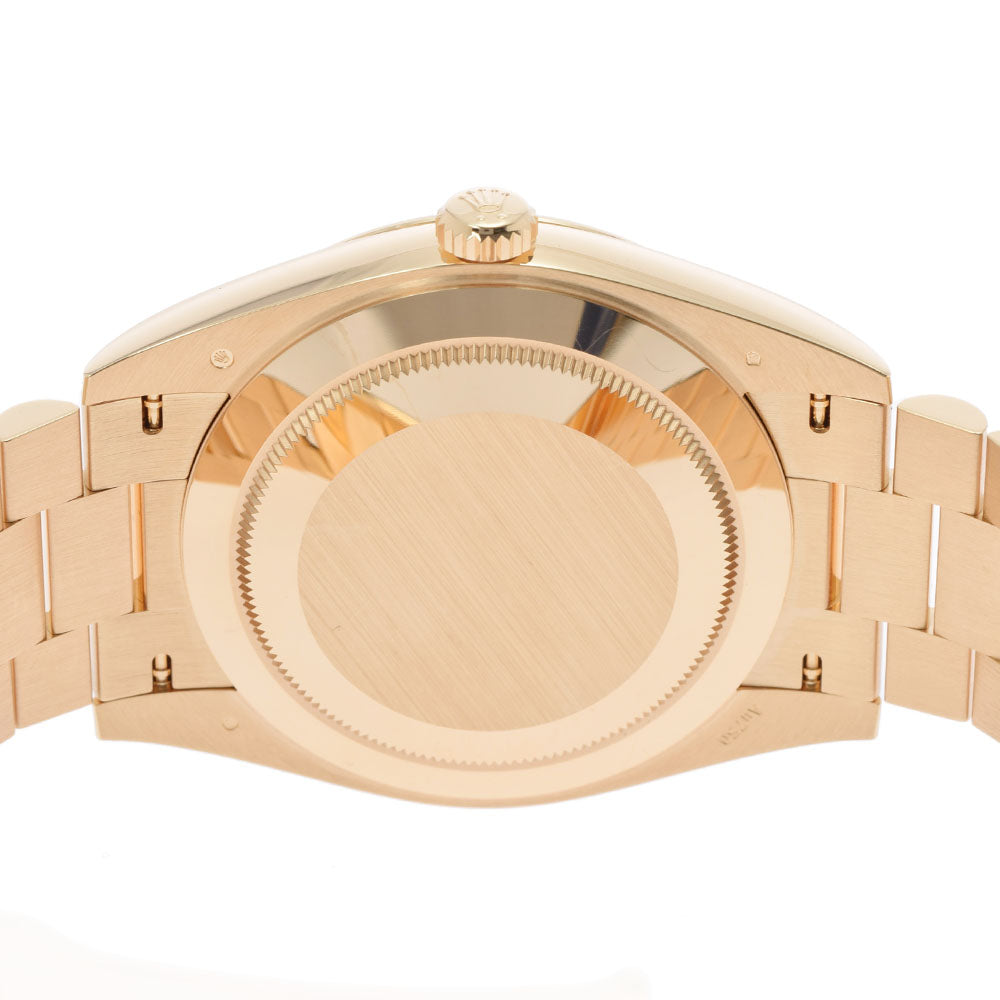 【送料無料】関税負担なし スイス製 高級 デイデイト40 228238 メンズ YG 腕時計 自動巻き ブラック文字盤 未使用 銀蔵