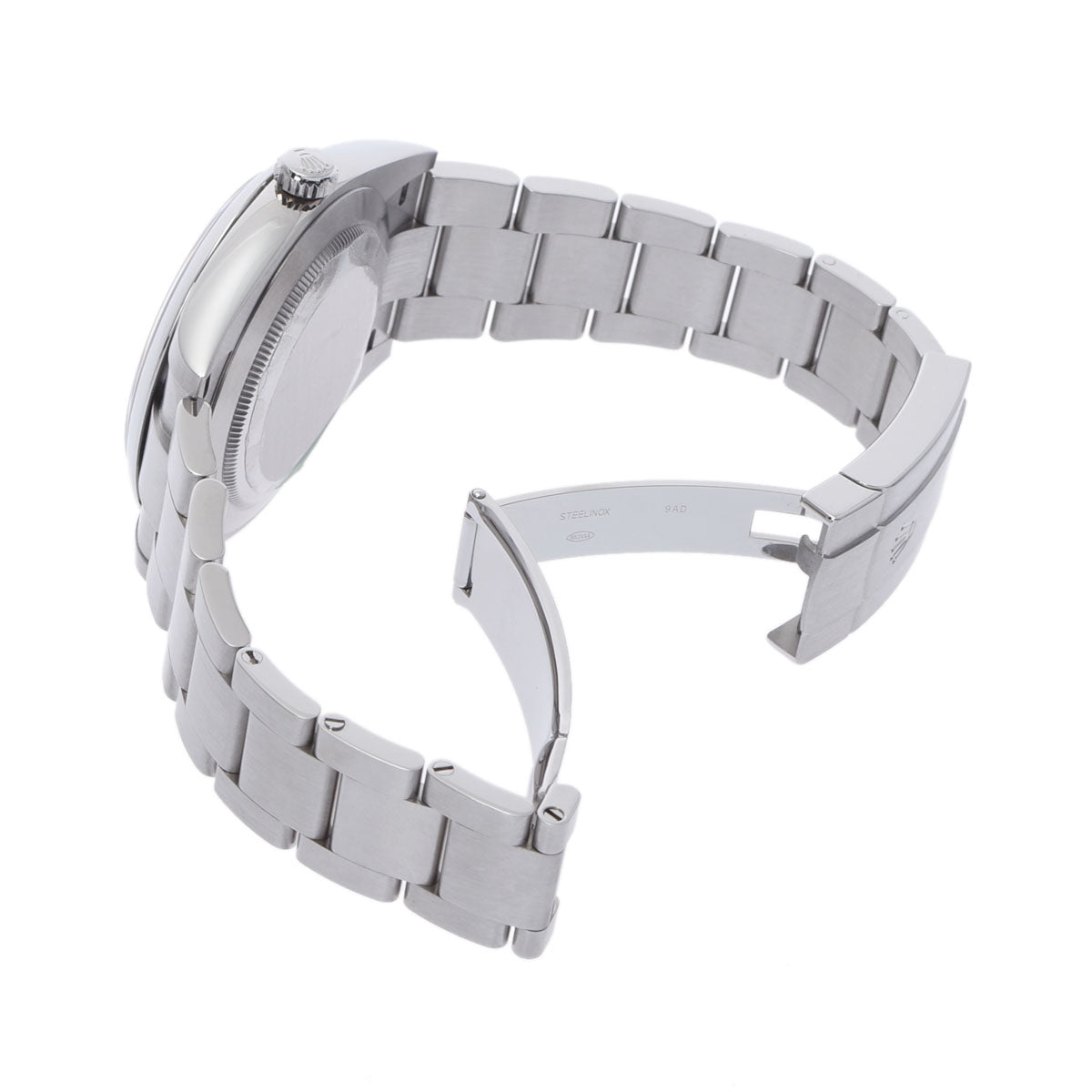 関税負担なし スイス製 高級 オイスターパーペチュアル 41 2021年11月 124300 メンズ SS 腕時計 自動巻き シルバー文字盤 Aランク 正規新品未開封 銀蔵