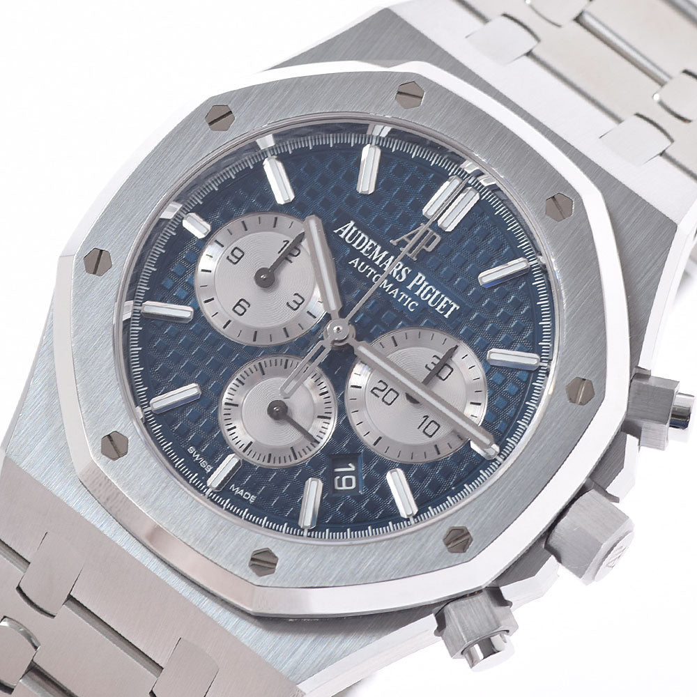 【送料無料】関税負担なし スイス製 高級 · クロノグラフ 26331ST.OO.1220ST.01 メンズ SS 腕時計 自動巻き ブルー文字盤 Aランク 正規新品未開封 銀蔵