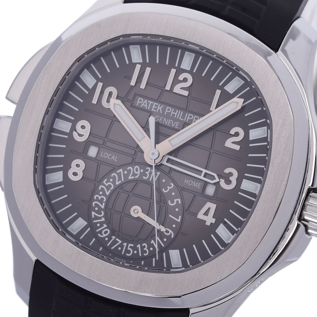 関税負担なし スイス製 高級 アクアノート 5164A-001 メンズ SS/ラバー 腕時計 自動巻き 黒文字盤 Aランク 正規新品未開封 銀蔵