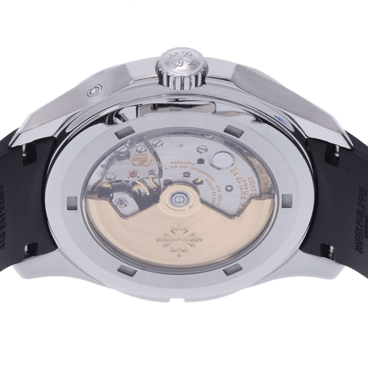 関税負担なし スイス製 高級 アクアノート 5164A-001 メンズ SS/ラバー 腕時計 自動巻き 黒文字盤 Aランク 正規新品未開封 銀蔵