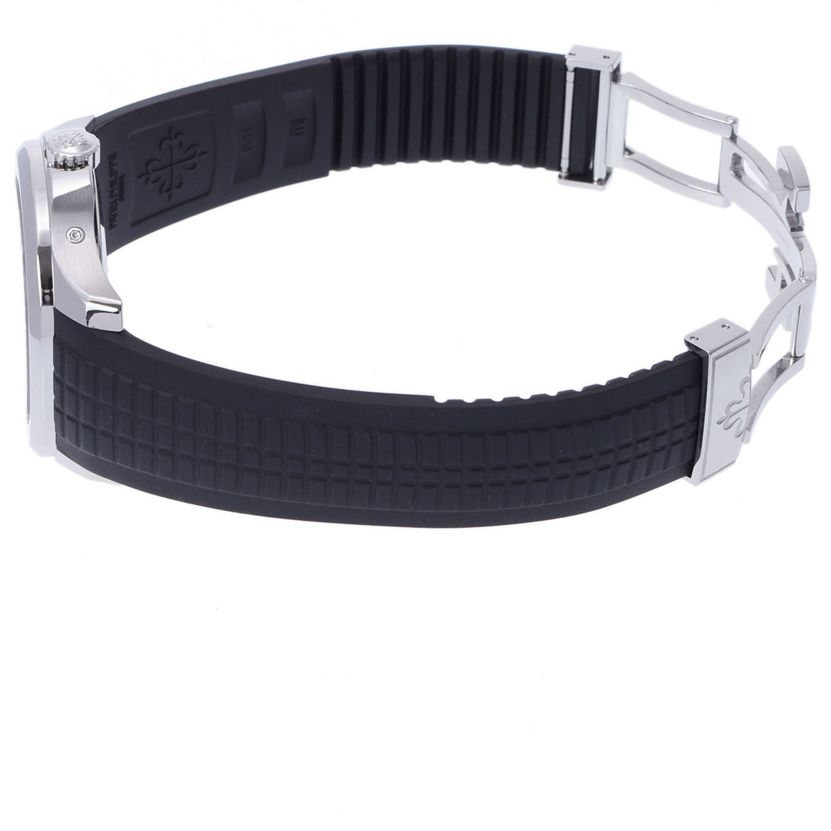 関税負担なし スイス製 高級 アクアノート 5164A-001 メンズ SS/ラバー 腕時計 自動巻き 黒文字盤 Aランク 正規新品未開封 銀蔵