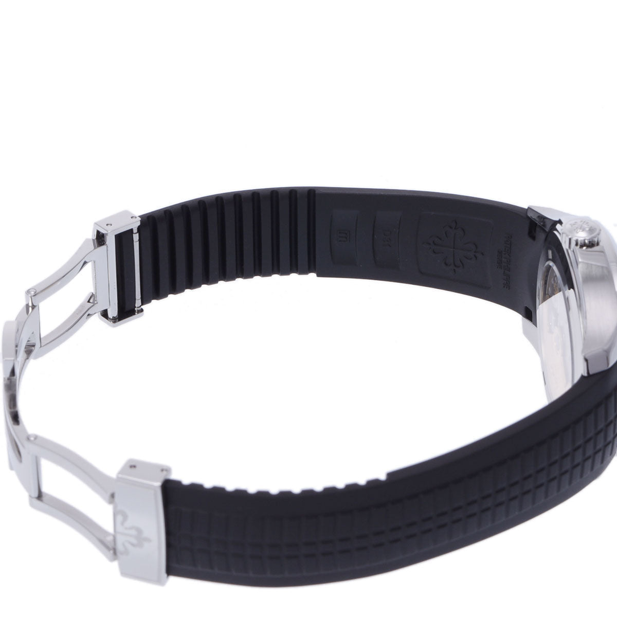 関税負担なし スイス製 高級 アクアノート 5164A-001 メンズ SS/ラバー 腕時計 自動巻き 黒文字盤 Aランク 正規新品未開封 銀蔵