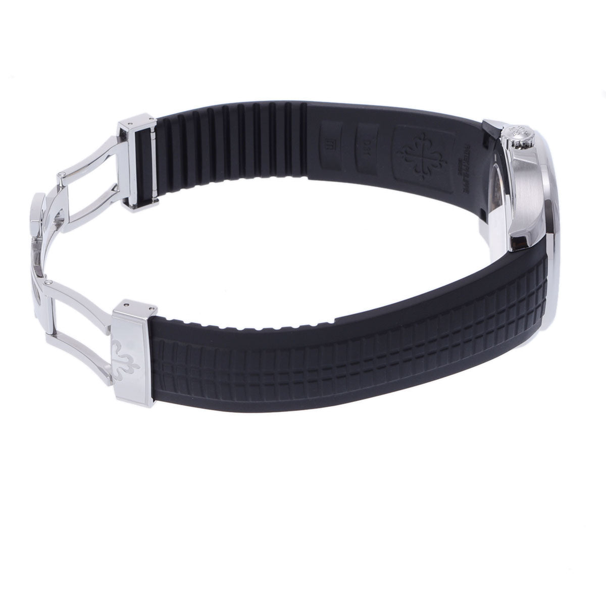 関税負担なし スイス製 高級 アクアノート 5164A-001 メンズ SS/ラバー 腕時計 自動巻き 黒文字盤 Aランク 正規新品未開封 銀蔵