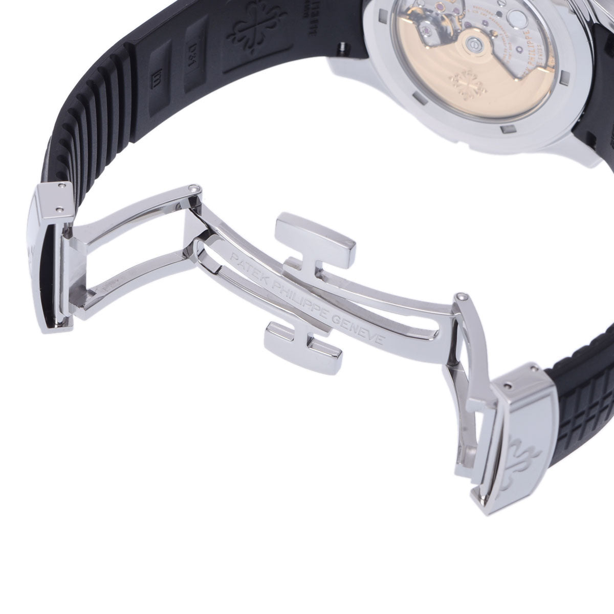 関税負担なし スイス製 高級 アクアノート 5164A-001 メンズ SS/ラバー 腕時計 自動巻き 黒文字盤 Aランク 正規新品未開封 銀蔵