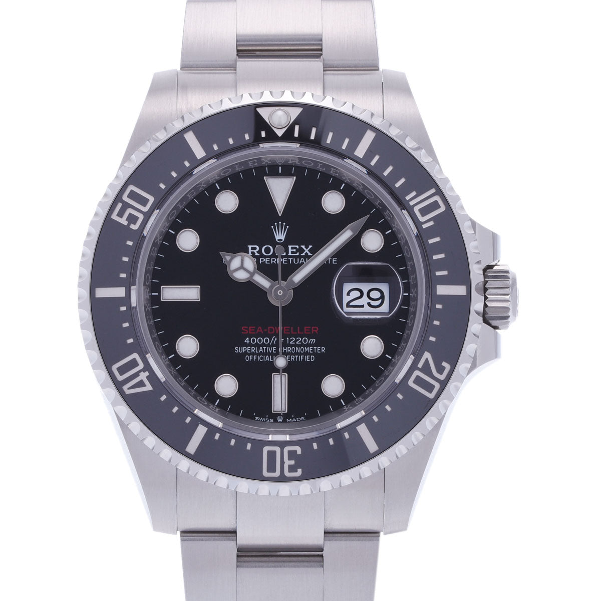 【送料無料】関税負担なし スイス製 高級 シードゥエラー  126600 メンズ SS 腕時計 自動巻き 黒文字盤 新品 銀蔵