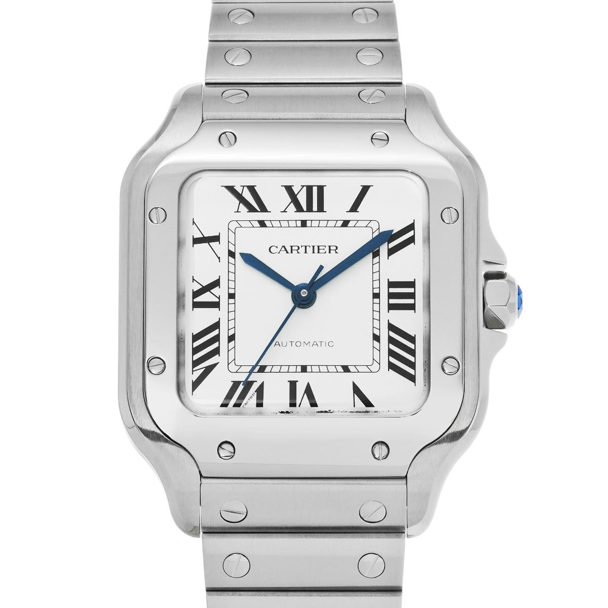 関税負担なし フランス製 高級 サントス ドゥ フランス製 高級　MM WSSA0029 ユニセックス 腕時計 自動巻き Aランク 正規新品未開封 銀蔵