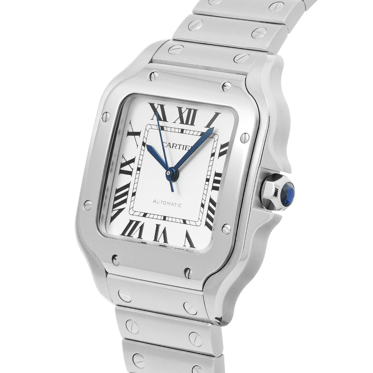 関税負担なし フランス製 高級 サントス ドゥ フランス製 高級　MM WSSA0029 ユニセックス 腕時計 自動巻き Aランク 正規新品未開封 銀蔵