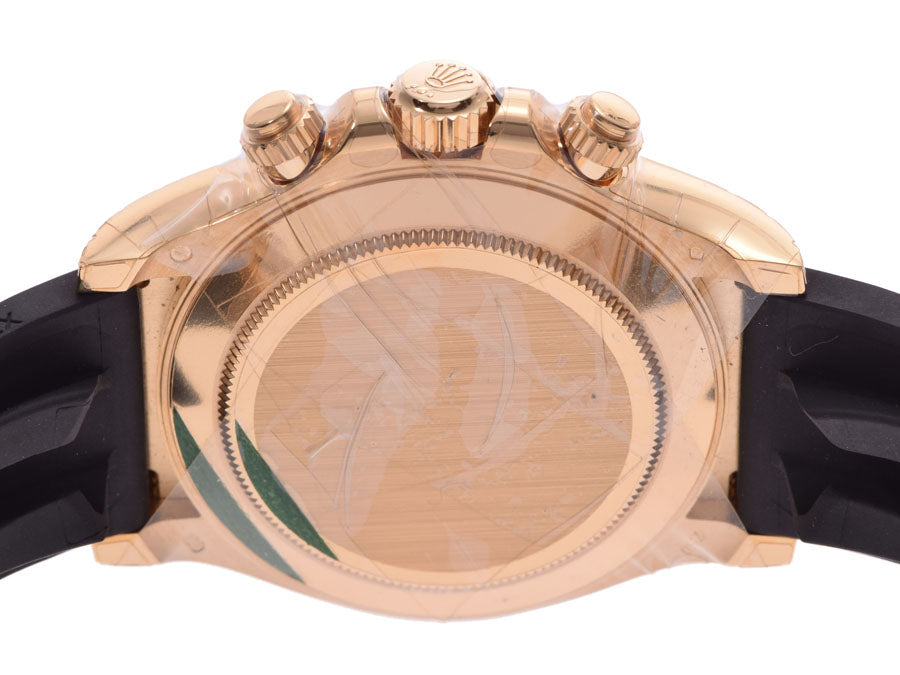 スイス製 高級 · 6Pダイヤ シャンパン文字盤 116518LNG ランダム番 メンズ YG/ラバー 自動巻 時計 新品 関税負担なし 箱 新ギャラ 銀蔵