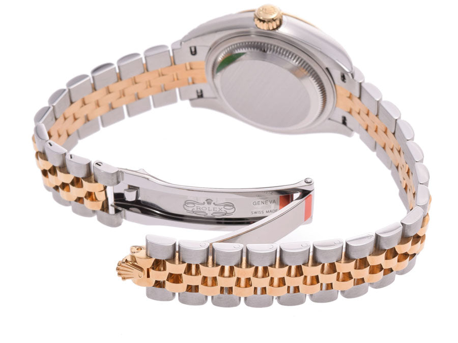 スイス製 高級 · 279173G 10Pダイヤ グリーン文字盤 ランダム番 レディース SS/YG 自動巻 時計 未使用 美品 関税負担なし 箱 新ギャラ 送料無料 代金引換 銀蔵