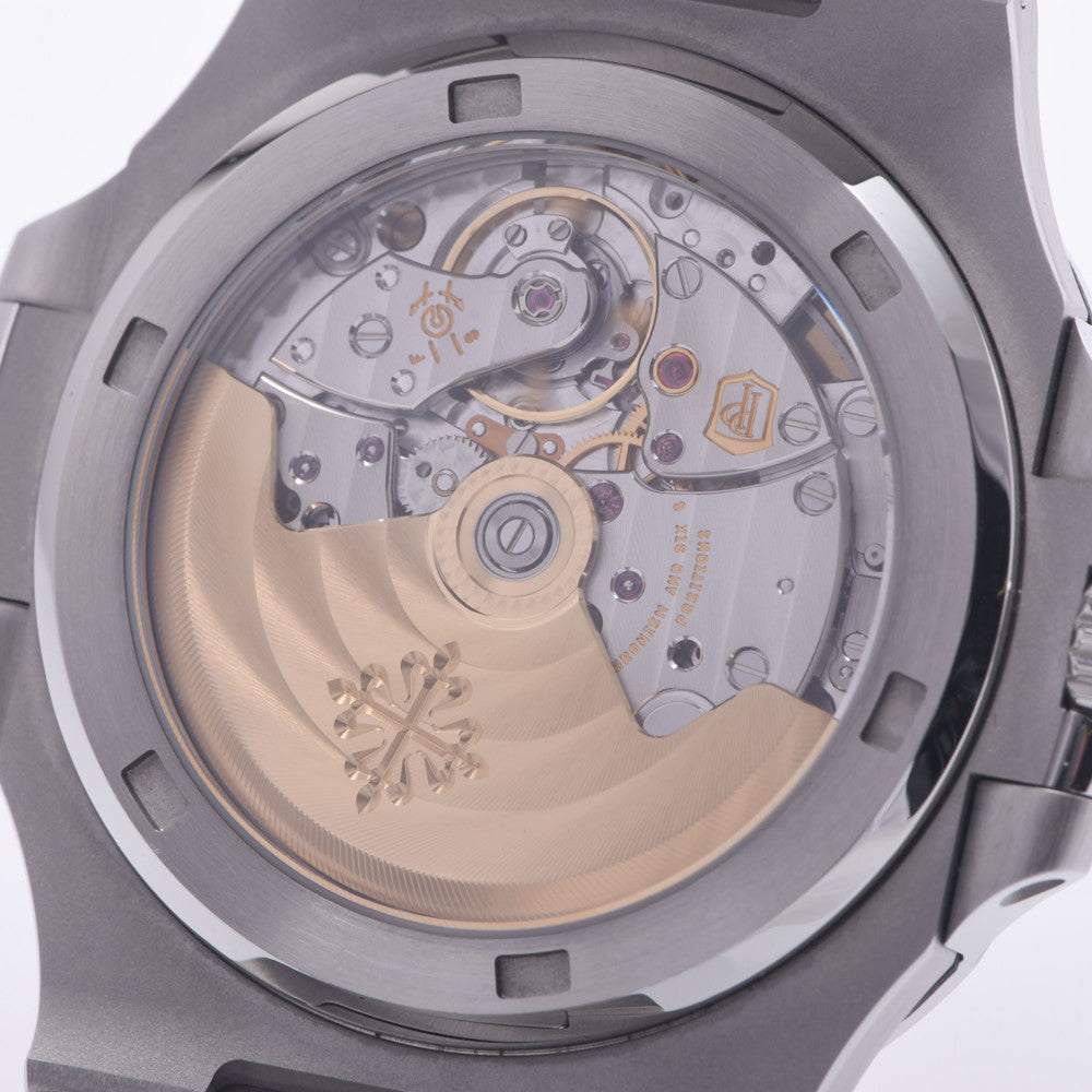 関税負担なし スイス製 高級 · 5711/1A-010 メンズ SS 腕時計 自動巻き ブラックブルー文字盤 Aランク 正規新品未開封 銀蔵