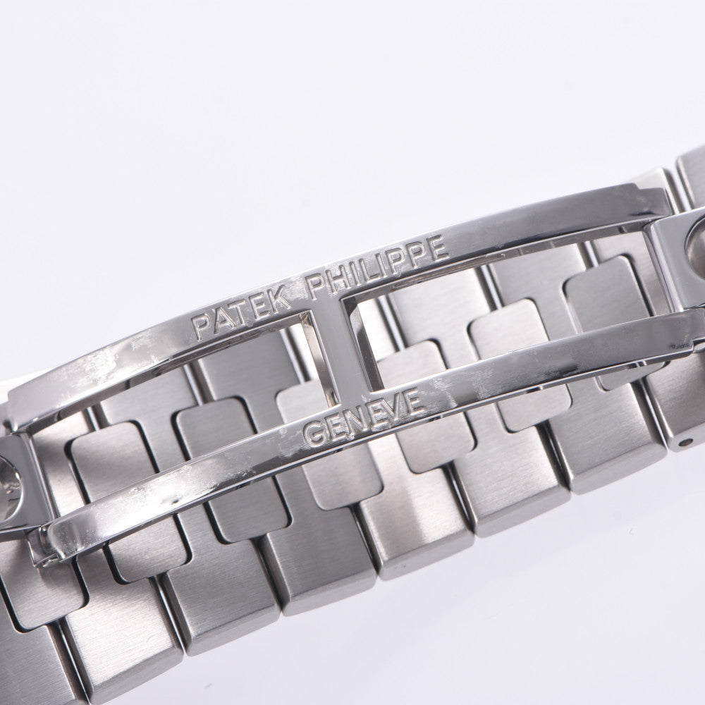 関税負担なし スイス製 高級 · 5711/1A-010 メンズ SS 腕時計 自動巻き ブラックブルー文字盤 Aランク 正規新品未開封 銀蔵