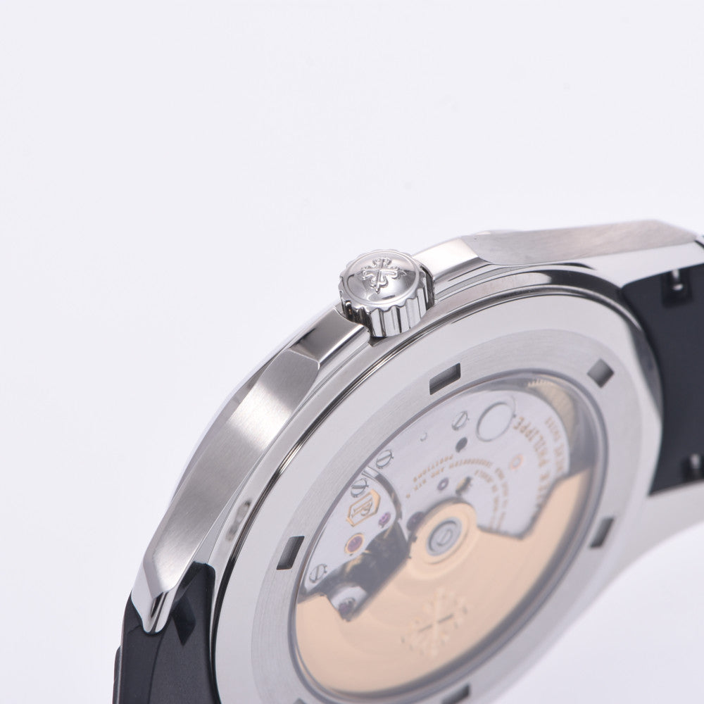 【送料無料】関税負担なし スイス製 高級 アクアノート エクストララージ 5167A-001 メンズ SS/ラバー 腕時計 自動巻き 黒文字盤 Aランク 正規新品未開封 銀蔵