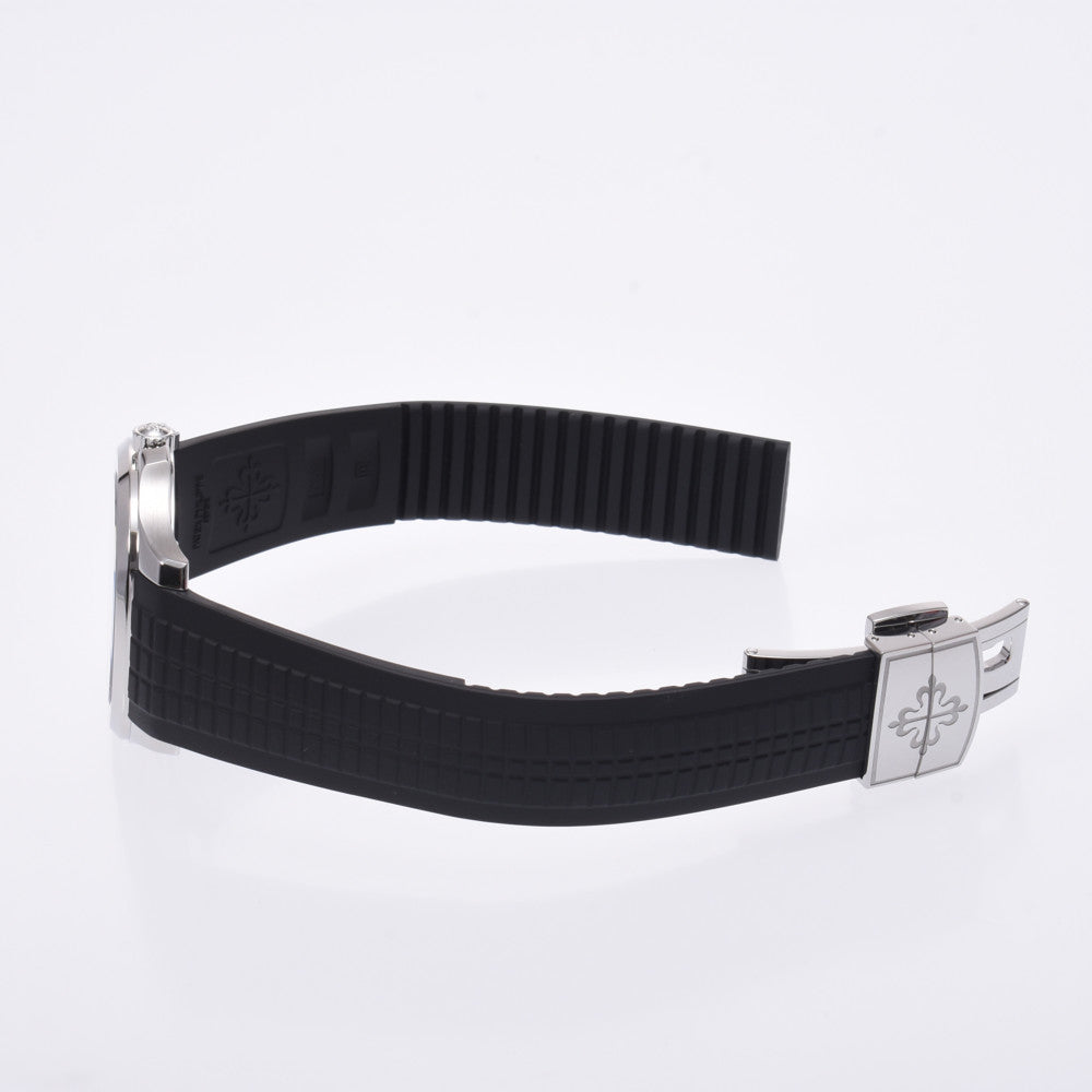 【送料無料】関税負担なし スイス製 高級 アクアノート エクストララージ 5167A-001 メンズ SS/ラバー 腕時計 自動巻き 黒文字盤 Aランク 正規新品未開封 銀蔵