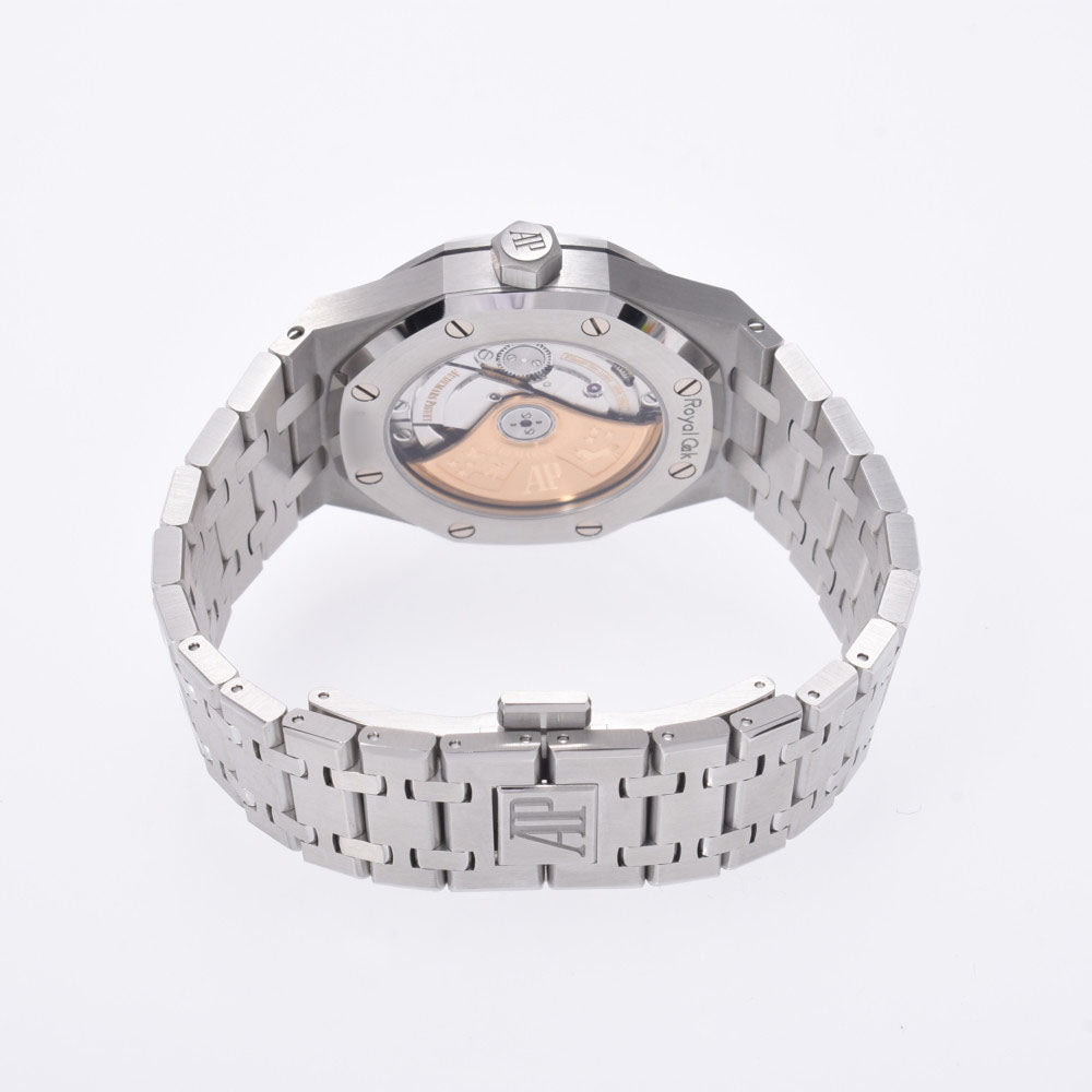 【送料無料】関税負担なし スイス製 高級 · ベゼルダイヤ 15451ST.ZZ.1256ST.01 メンズ SS 腕時計 自動巻き 黒文字盤 Aランク 正規新品未開封 銀蔵