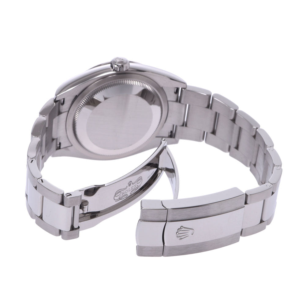 【送料無料】関税負担なし スイス製 高級 デイトジャスト 10Pダイヤ 126234G メンズ SS 腕時計 自動巻き ピンク彫りコンピューター文字盤 未使用 銀蔵