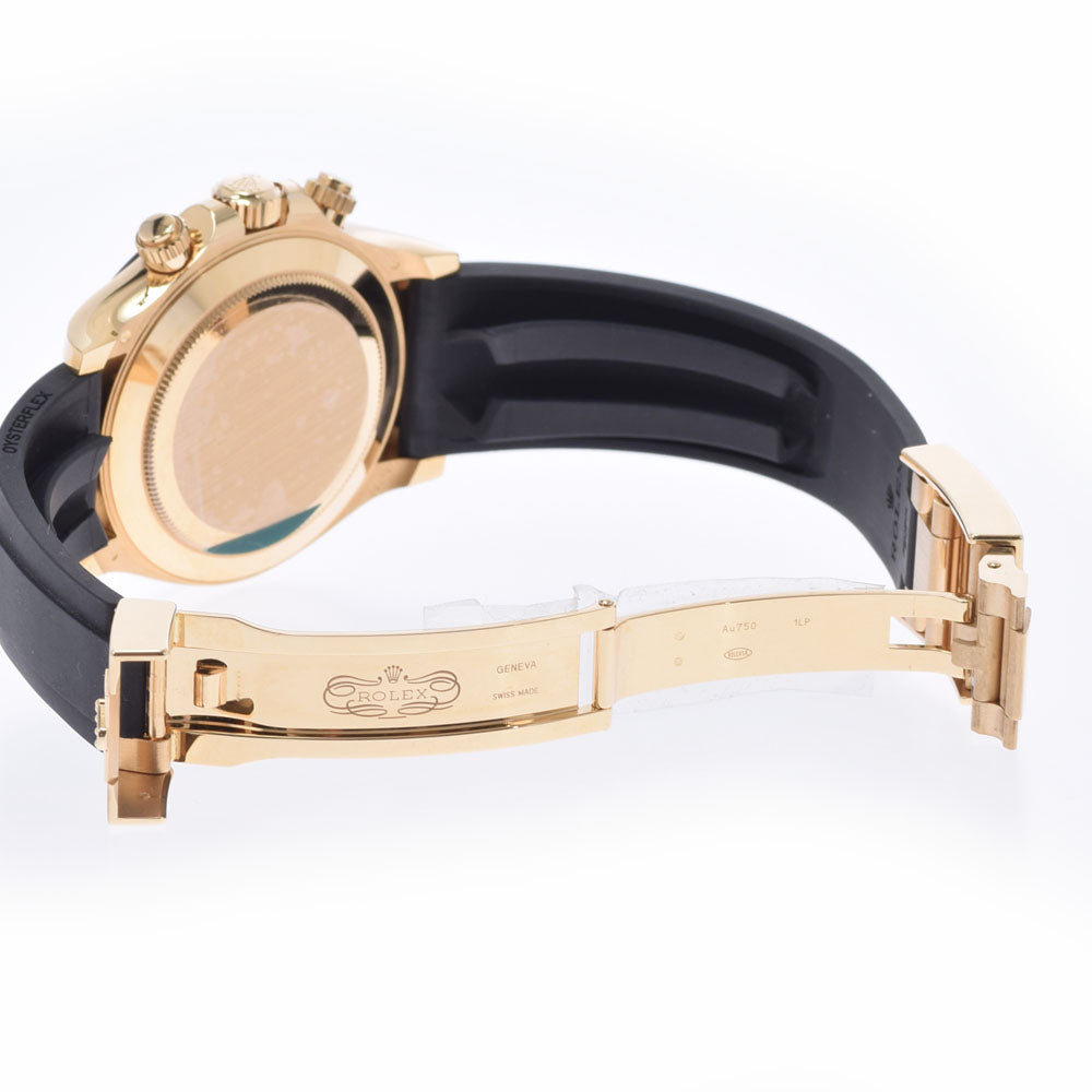 【送料無料】関税負担なし スイス製 高級 コスモグラフ · 116518LN メンズ YG/ラバー 腕時計 自動巻き 白文字盤 未使用 銀蔵