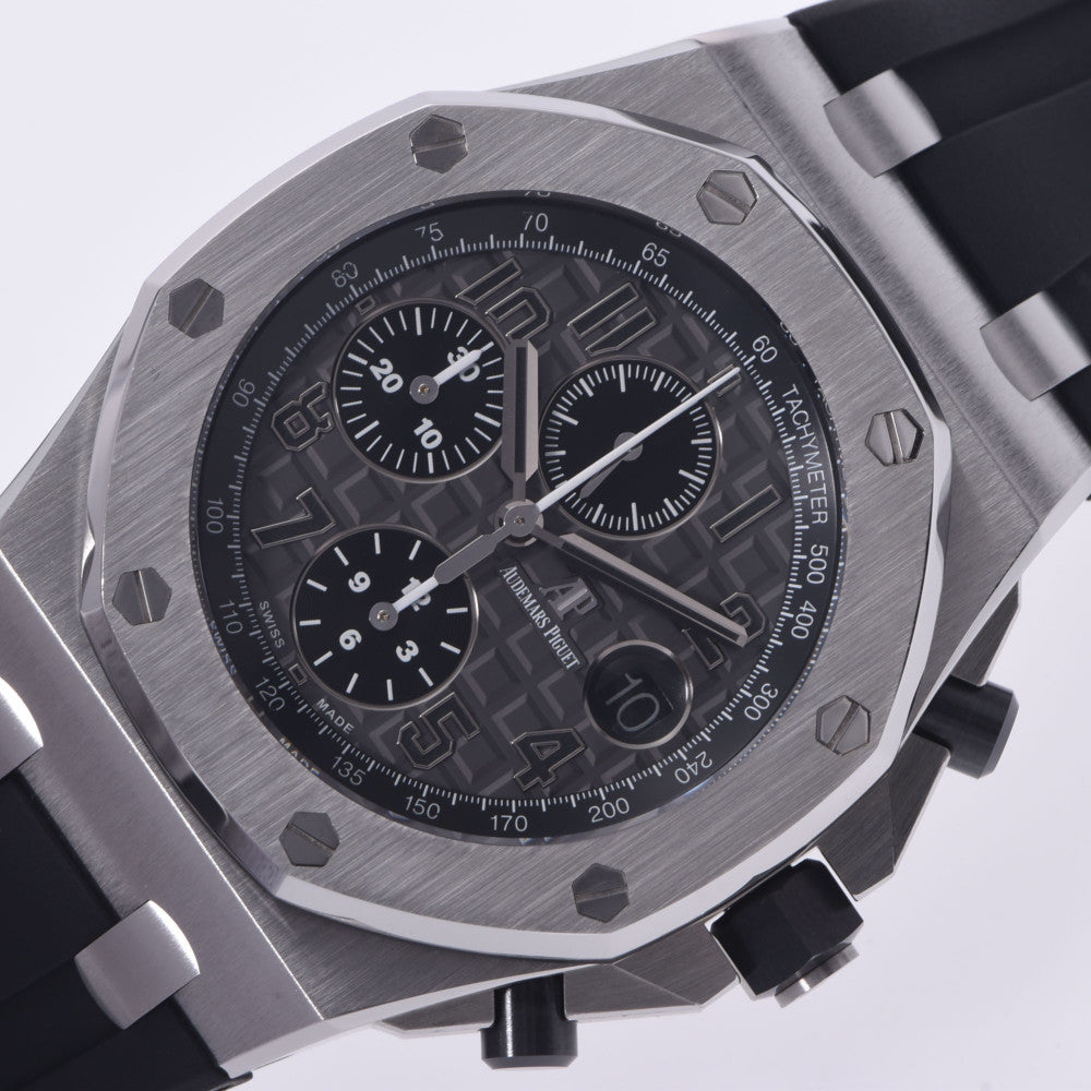 【送料無料】関税負担なし スイス製 高級 · · クロノ 26470ST.OO.A104CR.01 メンズ SS/ラバー 腕時計 自動巻き グレー文字盤 Aランク 正規新品未開封 銀蔵