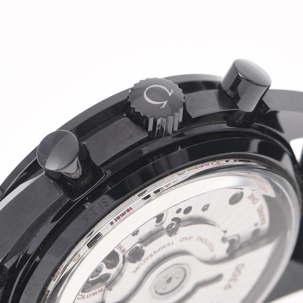 関税負担なし スイス製 クロノグラフ ダークサイドオブザムーン 311.92.44.51.01.003 メンズ 黒セラミック/ナイロン/革 腕時計 自動巻き 黒文字盤 Aランク 正規新品未開封 銀蔵