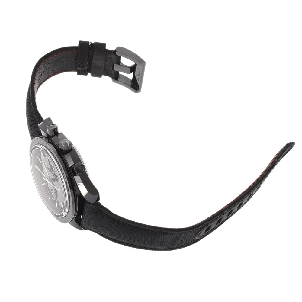 関税負担なし スイス製 クロノグラフ ダークサイドオブザムーン 311.92.44.51.01.003 メンズ 黒セラミック/ナイロン/革 腕時計 自動巻き 黒文字盤 Aランク 正規新品未開封 銀蔵