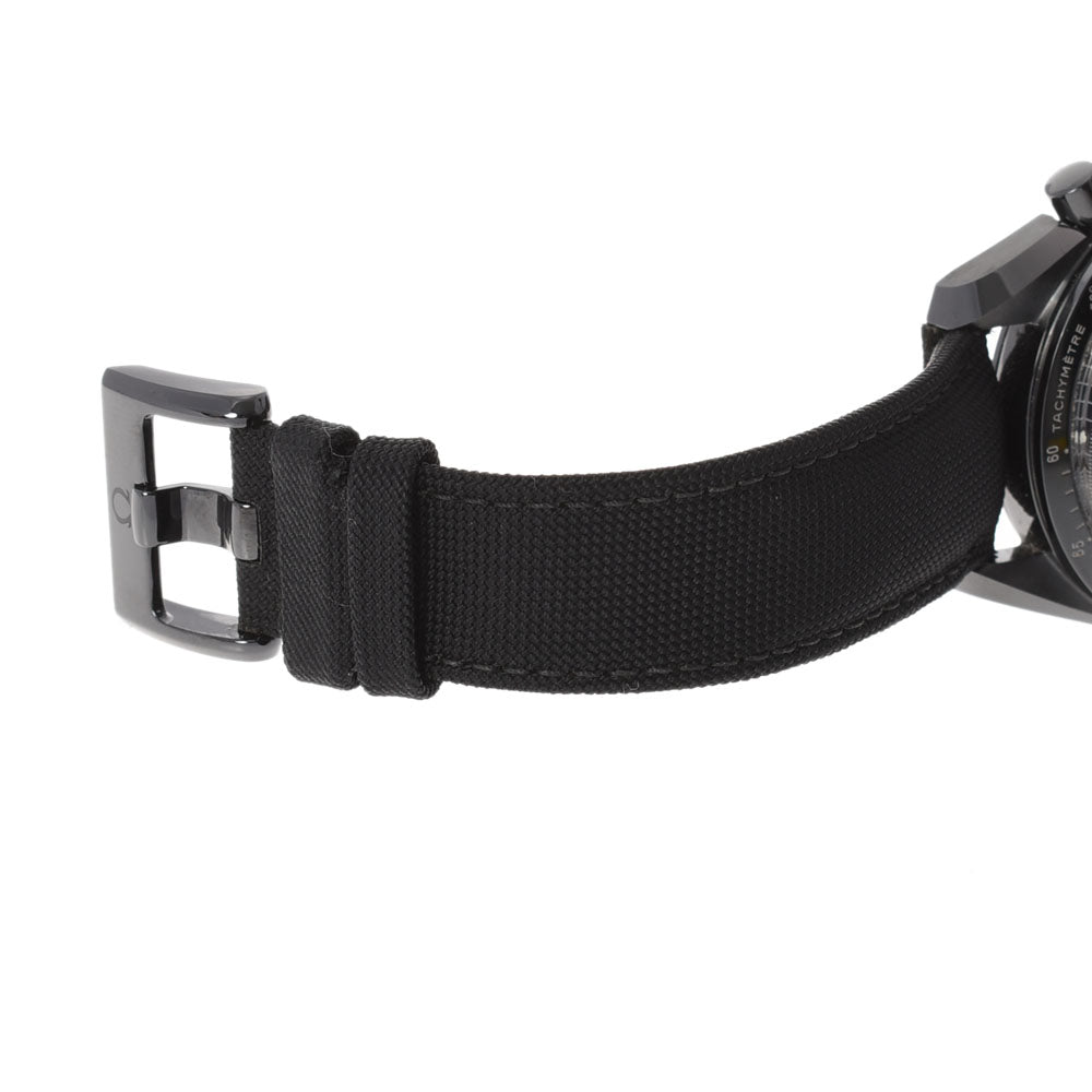 関税負担なし スイス製 クロノグラフ ダークサイドオブザムーン 311.92.44.51.01.003 メンズ 黒セラミック/ナイロン/革 腕時計 自動巻き 黒文字盤 Aランク 正規新品未開封 銀蔵