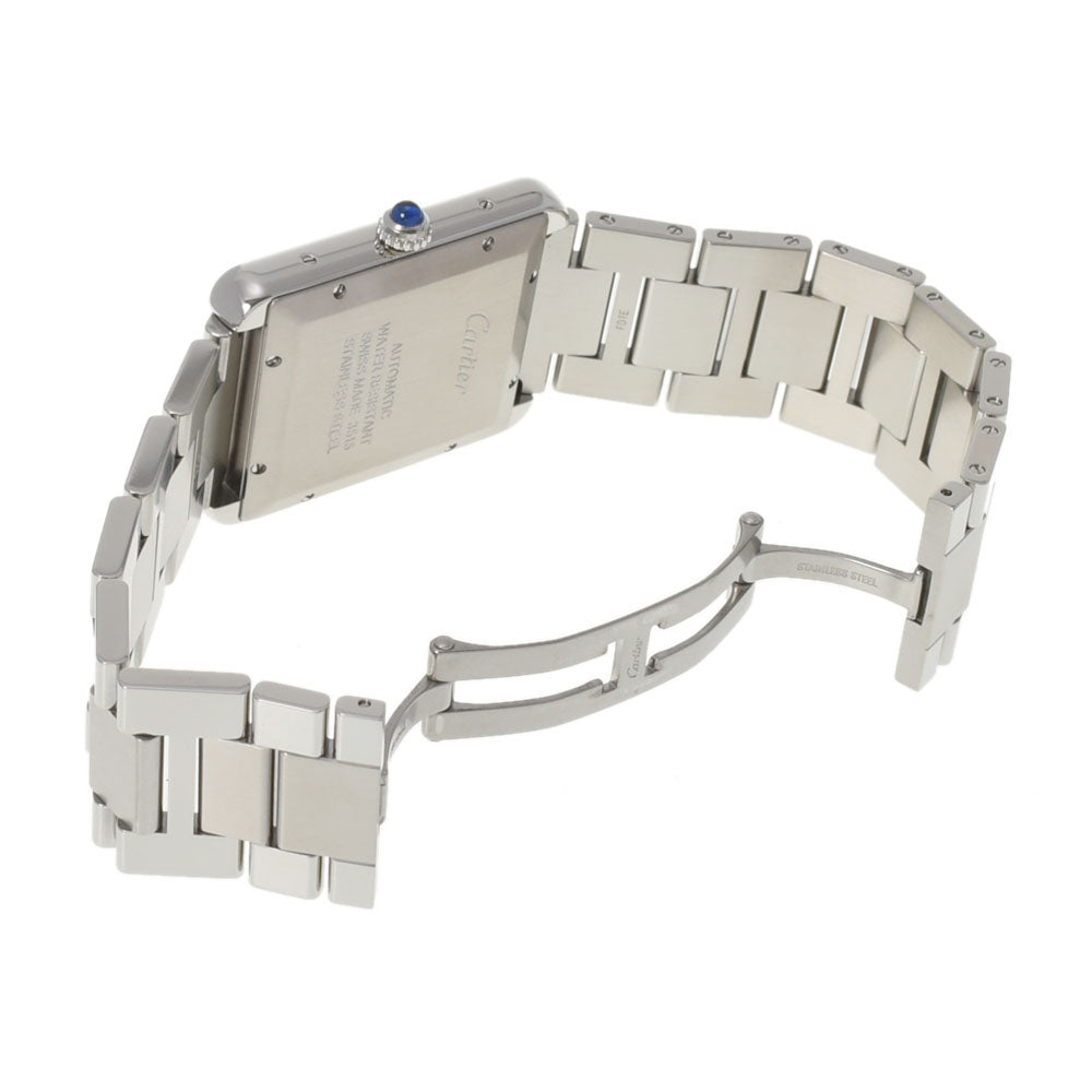 関税負担なし フランス製 高級 タンク ソロ XL W5200028 メンズ SS 腕時計 自動巻き シルバー文字盤 Aランク 正規新品未開封 銀蔵