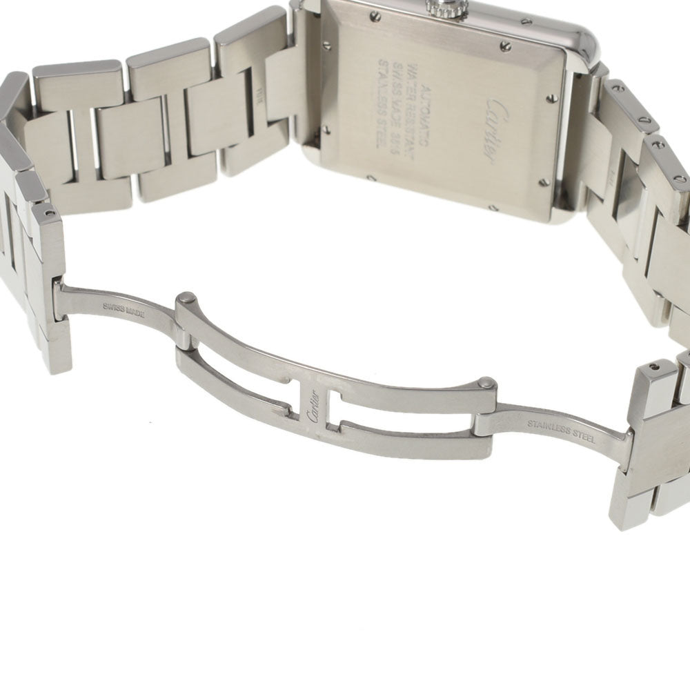 関税負担なし フランス製 高級 タンク ソロ XL W5200028 メンズ SS 腕時計 自動巻き シルバー文字盤 Aランク 正規新品未開封 銀蔵