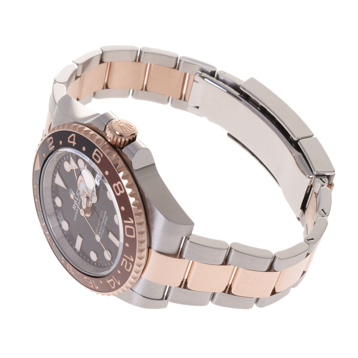 【送料無料】関税負担なし スイス製 高級 GMTマスター2 黒/ブラウンベゼル 126711CHNR メンズ SS/エバーローズゴールド 腕時計 自動巻き 黒文字盤 未使用 銀蔵