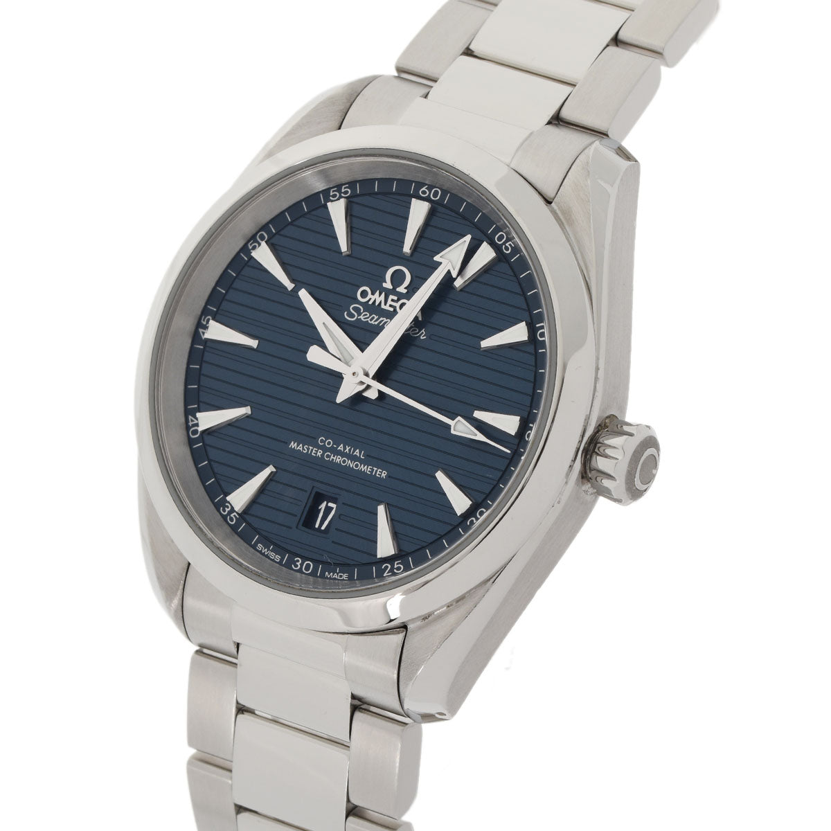 関税負担なし スイス製 シーマスター アクアテラ 220.10.38.20.03.001 メンズ SS 腕時計 自動巻き ブルー文字盤 Aランク 正規新品未開封 銀蔵