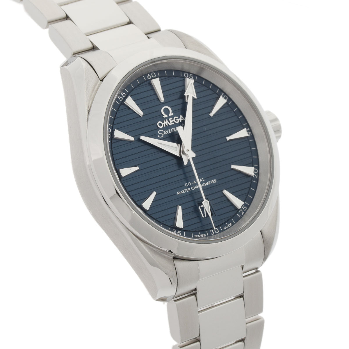 関税負担なし スイス製 シーマスター アクアテラ 220.10.38.20.03.001 メンズ SS 腕時計 自動巻き ブルー文字盤 Aランク 正規新品未開封 銀蔵